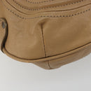 BURBERRY Blue Label Shoulder Bag Leather 2way Beige Auth 188582-17