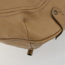 BURBERRY Blue Label Shoulder Bag Leather 2way Beige Auth 188582-18