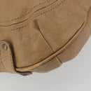 BURBERRY Blue Label Shoulder Bag Leather 2way Beige Auth 188582-19