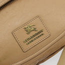 BURBERRY Blue Label Shoulder Bag Leather 2way Beige Auth 188582-20