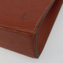 LOUIS VUITTON Epi Malesherbes Hand Bag Brown M52373 LV Auth 188584-14