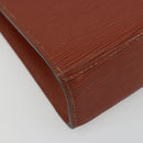 LOUIS VUITTON Epi Malesherbes Hand Bag Brown M52373 LV Auth 188584-15