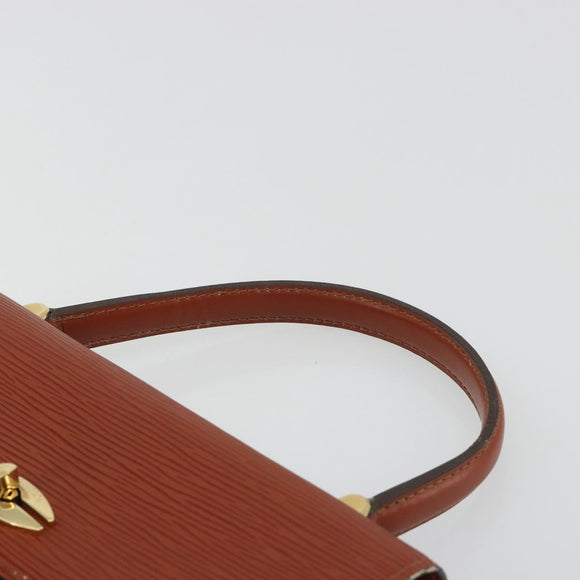 LOUIS VUITTON Epi Malesherbes Hand Bag Brown M52373 LV Auth 188584
