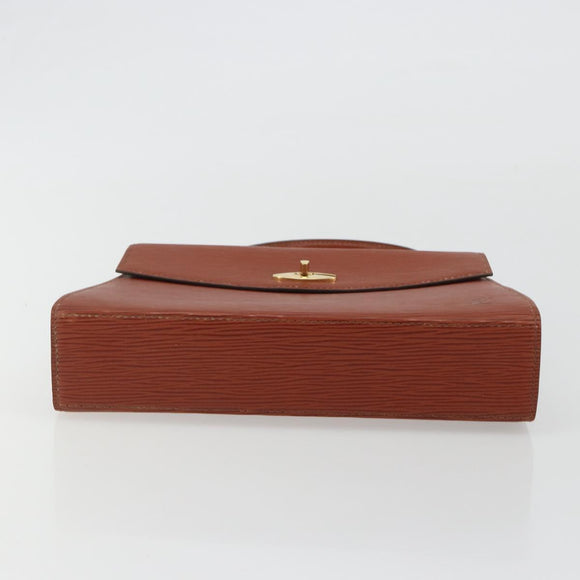 LOUIS VUITTON Epi Malesherbes Hand Bag Brown M52373 LV Auth 188584