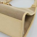 GUCCI Shoulder Bag Canvas Leather Beige Gold 002 1067 Auth 188585A-9