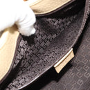 GUCCI Shoulder Bag Canvas Leather Beige Gold 002 1067 Auth 188585A-11