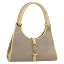 GUCCI Shoulder Bag Canvas Leather Beige Gold 002 1067 Auth 188585A-1