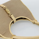 GUCCI Shoulder Bag Canvas Leather Beige Gold 002 1067 Auth 188585A-6