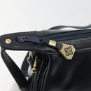 GIVENCHY Schoudertas Leer Marine Goud Auth 188588-9