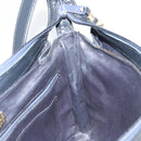 GIVENCHY Schoudertas Leer Marine Goud Auth 188588-19