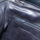 GIVENCHY Schoudertas Leer Marine Goud Auth 188588-21