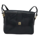 GIVENCHY Schoudertas Leer Marine Goud Auth 188588-13