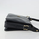 GIVENCHY Schoudertas Leer Marine Goud Auth 188588-3