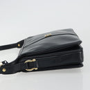 GIVENCHY Schoudertas Leer Marine Goud Auth 188588-4