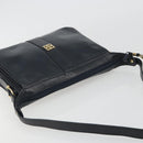 GIVENCHY Schoudertas Leer Marine Goud Auth 188588-6