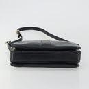 GIVENCHY Schoudertas Leer Marine Goud Auth 188588-5