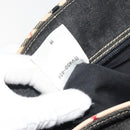 BURBERRY Hand Bag Denim Black Silver Auth 188591A-12