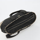 BURBERRY Hand Bag Denim Black Silver Auth 188591A-6