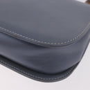 GUCCI Bamboo Hand Bag Leather 2way Light Blue Silver Auth 188593A-18