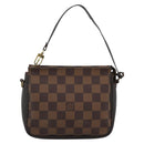 LOUIS VUITTON Damier Ebene Trousse Make Up Pouch N51982 LV Auth 188595A-13