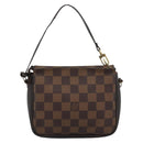 LOUIS VUITTON Damier Ebene Trousse Make Up Pouch N51982 LV Auth 188595A-2