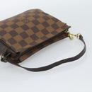LOUIS VUITTON Damier Ebene Trousse Make Up Pouch N51982 LV Auth 188595A-7