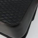 BALLY Shoulder Bag Leather Black Gold Auth 188596A-15