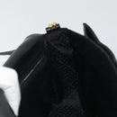 BALLY Shoulder Bag Leather Black Gold Auth 188596A-18
