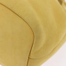 Salvatore Ferragamo Purse Hand Bag Suede Yellow Auth 188597-16