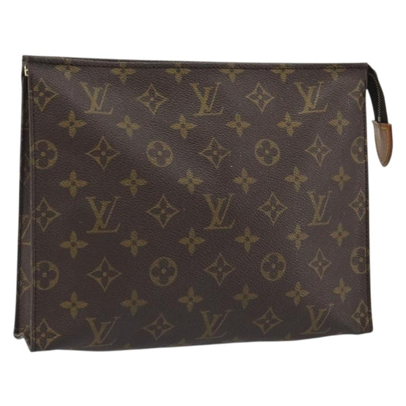 LOUIS VUITTON Monogram Poche Toilette 26 Pouch M47542 LV Auth 188598
