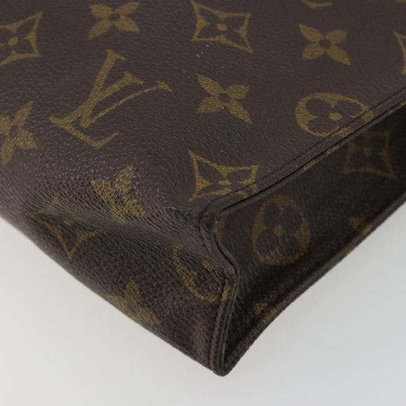 LOUIS VUITTON Monogram Poche Toilette 26 Pouch M47542 LV Auth 188598