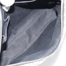 CELINE Macadam Canvas Shoulder Bag Navy Silver Auth 188605A-11
