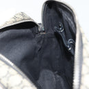 CELINE Macadam Canvas Shoulder Bag Navy Silver Auth 188605A-20