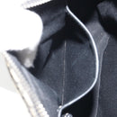 CELINE Macadam Canvas Shoulder Bag Navy Silver Auth 188605A-21