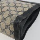 GUCCI GG Supreme Sherry Line Clutch Bag PVC Navy 014 2125 28 41 Auth 188606-14