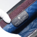 GUCCI GG Supreme Sherry Line Clutch Bag PVC Navy 014 2125 28 41 Auth 188606-12