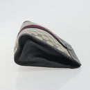 GUCCI GG Supreme Sherry Line Clutch Bag PVC Navy 014 2125 28 41 Auth 188606-3