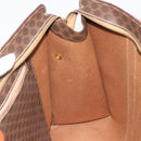 CELINE Macadam Canvas Tote Bag PVC Leather Brown Gold Auth 188607A-20
