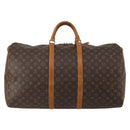 LOUIS VUITTON Monogram Keepall 60 Boston Bag M41422 LV Auth 188608-2