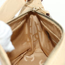 CHANEL Shoulder Bag Caviar Skin Beige Gold CC Auth 188609SAV-22
