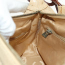 CHANEL Shoulder Bag Caviar Skin Beige Gold CC Auth 188609SAV-23