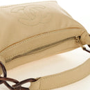 CHANEL Shoulder Bag Caviar Skin Beige Gold CC Auth 188609SAV-7