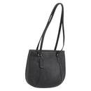 Coach Tote Bag Leather Black Gold Auth 188610A-1