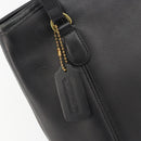 Coach Tote Bag Leather Black Gold Auth 188610A-17