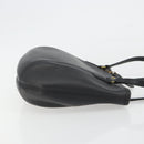 Coach Tote Bag Leather Black Gold Auth 188610A-3