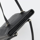 Coach Tote Bag Leather Black Gold Auth 188610A-6