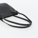 Coach Tote Bag Leather Black Gold Auth 188610A-7
