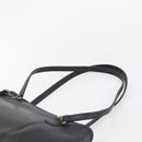 Coach Tote Bag Leather Black Gold Auth 188610A-8