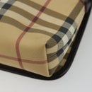 BURBERRY Nova Check Shoulder Bag PVC Beige Auth 188612A-16