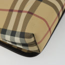 BURBERRY Nova Check Shoulder Bag PVC Beige Auth 188612A-17